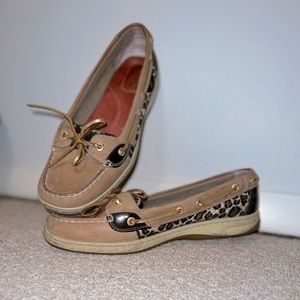 Sperry Leopard Boat Shoes